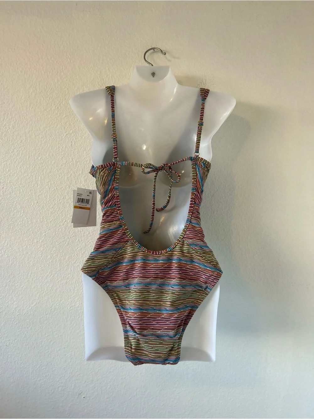 Becca Free Spirit Plunge One Piece Swimsuit Size S